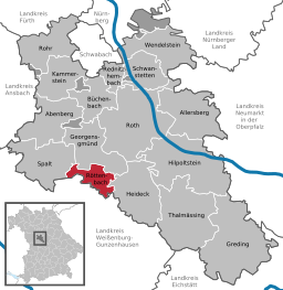 Läget för Röttenbach i Landkreis Roth