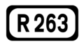 File:R263 Regional Route Shield Ireland.png