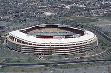 Robert F. Kennedy Memorial Stadium, the team's home field from 1961 through 1996, was cited as having a strong home field advantage. RFK Stadium aerial photo, 1988.JPEG