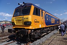 92032 was displayed at Railfest 2012 in newly painted Europorte GBRf livery. Railfest 2012 MMB 88 92032.jpg