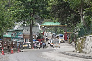 Rangpo Town in Sikkim, India, bordering West Bengal
