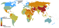 Reporters Without Borders 2008, Press Freedom Rankings Map.PNG