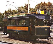 ​ Kleurstelling van de eerste Rotterdamse elektrische trams.