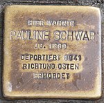 Rimpar Stolperstein Schwab, Pauline.jpg