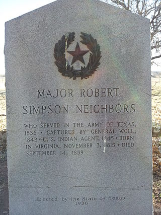 <span class="mw-page-title-main">Robert Neighbors</span> Texas politician and Indian agent (1815-1859)