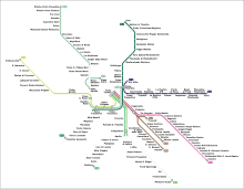 The Lazio regional railways network. Roma - mappa linee FL.svg