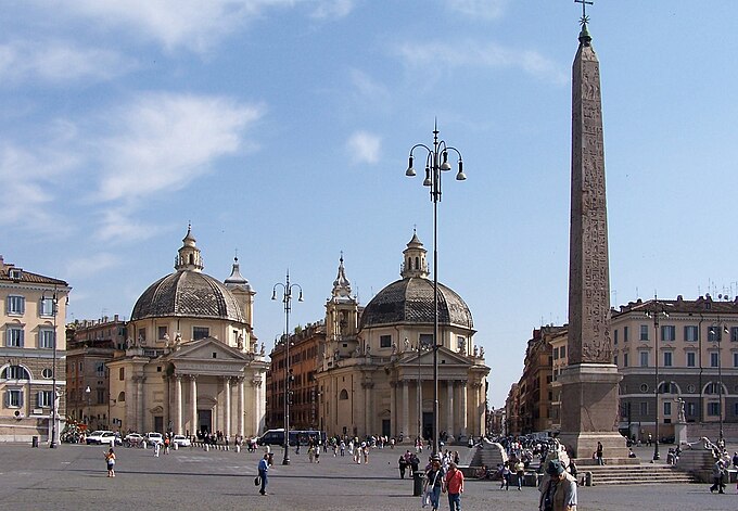 Roma Piazza del Popolo BW 1