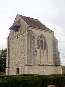 Rouville (60), église Saint-Fuscien, vue depuis le sud-ouest.JPG
