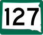 Highway 127 marker