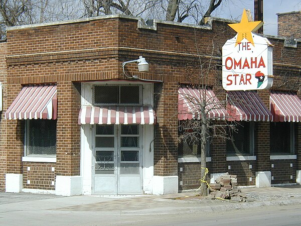 The historic office of the Omaha Star