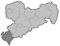 Location of Reichenbach in the Vogtland