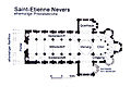 Le plan de l'église Saint-Étienne de Nevers 2