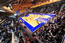 Photo de la salle Saint-Éloi lors d'un matche de basekt-ball