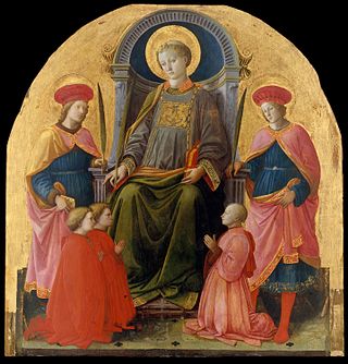 <i>Alessandri Altarpiece</i> 15th c. painting by Filippo Lippi