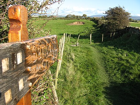 Sambo's Grave, from stile