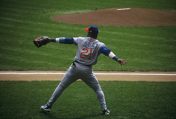 Sosa as a member of the Chicago Cubs