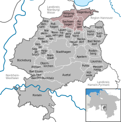 Samtgemeinde Sachsenhagen - Carte