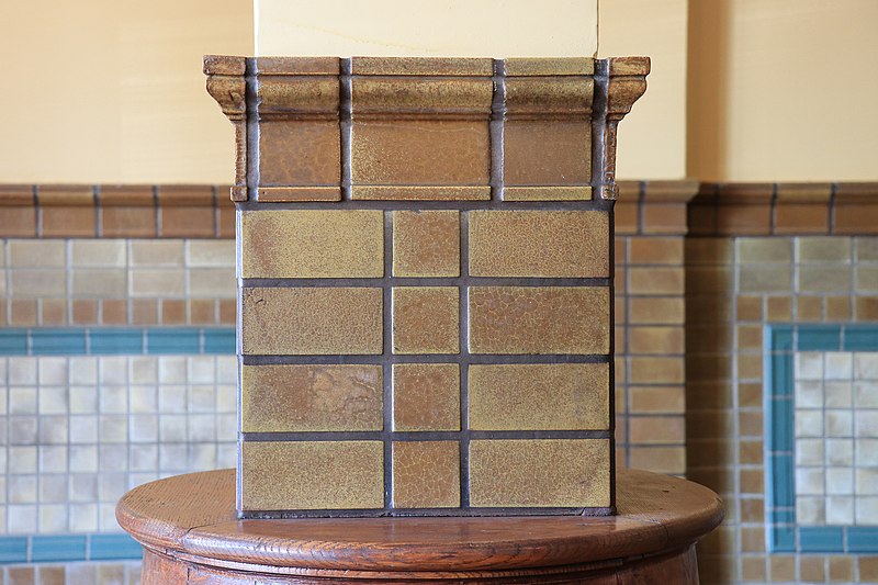 File:San Bernardino Santa Fe depot in San Bernardino, California. Detail of original tilework in men's lounge.jpg