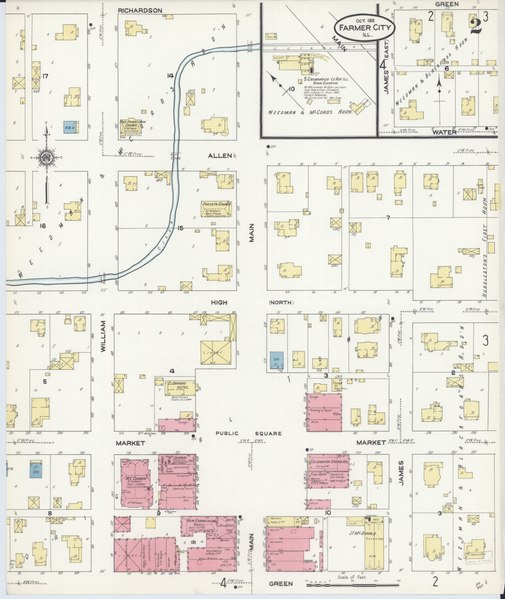 File:Sanborn Fire Insurance Map from Farmer City, De Witt County, Illinois. LOC sanborn01864 005-2.tif