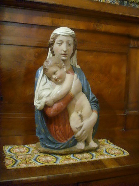 File:Santa Felicita, scuola di Luca della robbia, madonna con bambino.JPG