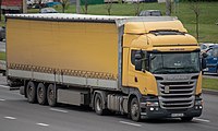 Беларуская: Грузавік Scania R440. Мінск, Беларусь English: Scania R440 truck. Minsk, Belarus Русский: Грузовой автомобиль Scania R440. Минск, Беларусь