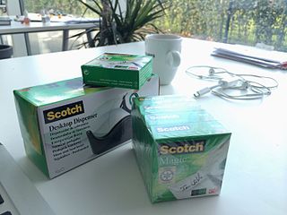 <span class="mw-page-title-main">Scotch Tape</span> American brand of pressure sensitive tapes
