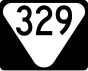 State Route 329 маркер