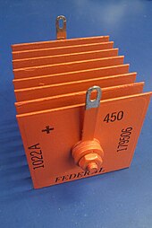 Selenium Rectifier. 8-plate 160V 450mA Federal-brand Selenium Rectifier.jpg