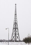 Tour hertzienne de Gliwice, entièrement faite en bois.