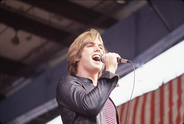 Cassidy singing at the Ohio State Fair 25 August 1979