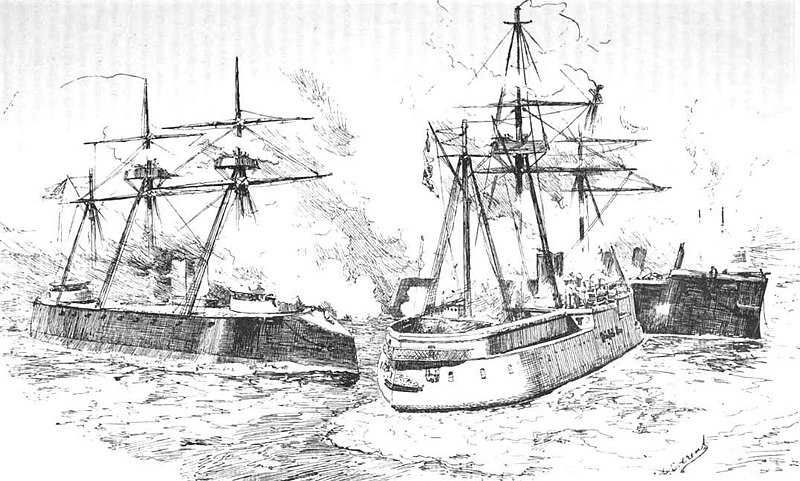 File:Ship caught by spur when end on ramming.jpg