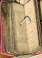 Sinhala palm-leaf medical manuscripts, open leaves, large image..JPG