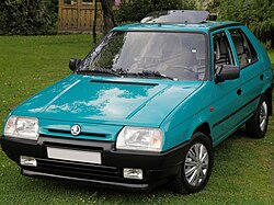 Škoda Favorit LX (1993/1994) v tyrkysové