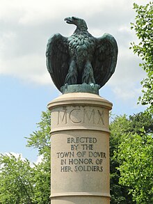 Soldiers' monument, first dedicated on June 18, 1910 Soldiers' monument (Dover, Massachusetts) - DSC09485.JPG