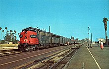 Southern Pacific Railroad Lark at Glendale in 1965 Southern Pacific The Lark 1965.JPG