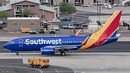 Southwest Airlines 737-700 N772SW at Phoenix Sky Harbor International Airport.jpg