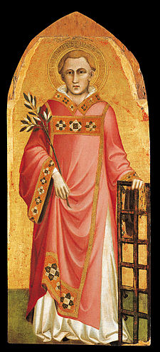 San Lorenzo, dipinto di Spinello Aretino, sec. XIV