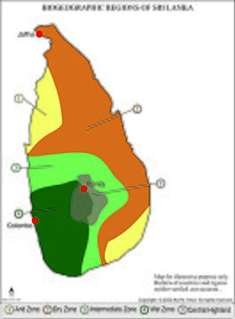 Biogeographic zones of Sri Lanka Sri Lanka biogeographic zones map.jpg