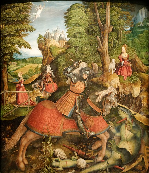 Saint du jour - Page 33 518px-St_George_fighting_the_dragon_Leonhard_Beck