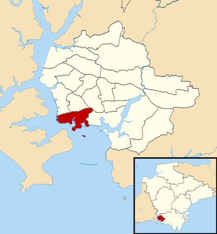 Location of St Peter ward