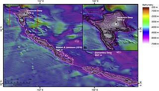 <span class="mw-page-title-main">Dordrecht Deep</span> Part of the Diamantina Trench southwest of Perth, Western Australia