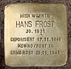 Stolperstein Witzlebenstr 20 (Charl) Hans Frost.jpg