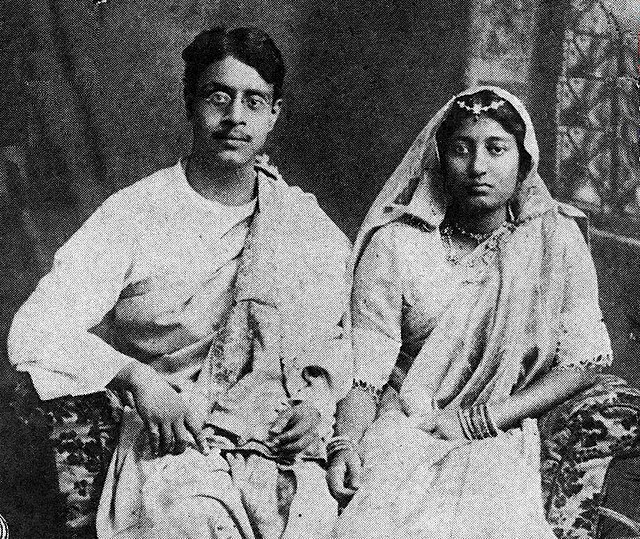 Sukumar Ray and Suprabha Ray, parents of Satyajit Ray (1914)