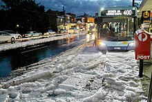 More than 50cm of hail was dumped on 25 April 2015, turning streets into snow fields (Pagewood). Sydneyhail.jpg