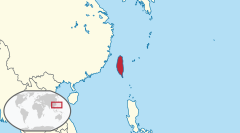Położenie Republiki Tajwanu