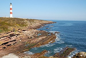 Tarbat Ness lighthouse and headland