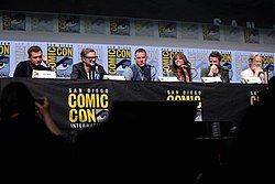 Актёрский состав фильма на San Diego Comic-Con International в 2017 году