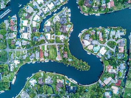 Tarpon River Neighborhood in Fort Lauderdale, Florida