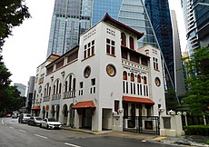 The Telok Ayer Chinese Methodist Church (TA1) was instituted in 1889. It was gazetted a national monument by the Urban Redevelopment Authority of Singapore on 23 March 1989. Telok Ayer Chinese Methodist Church05.jpg