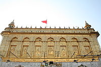 Close-up view of Durgiana Temple.